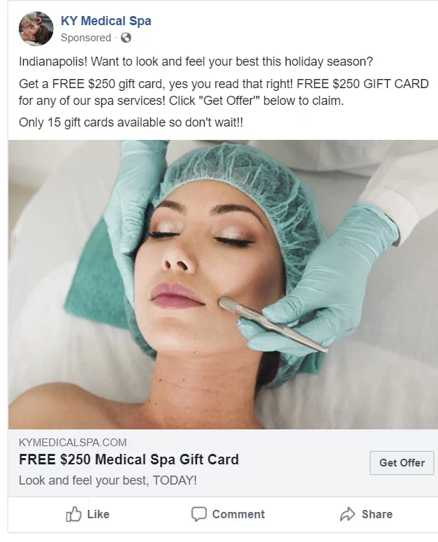 med spa social media marketing