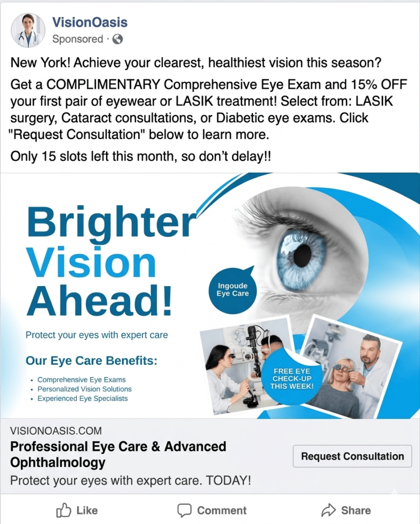 Eye Care Social Media Marketing​
