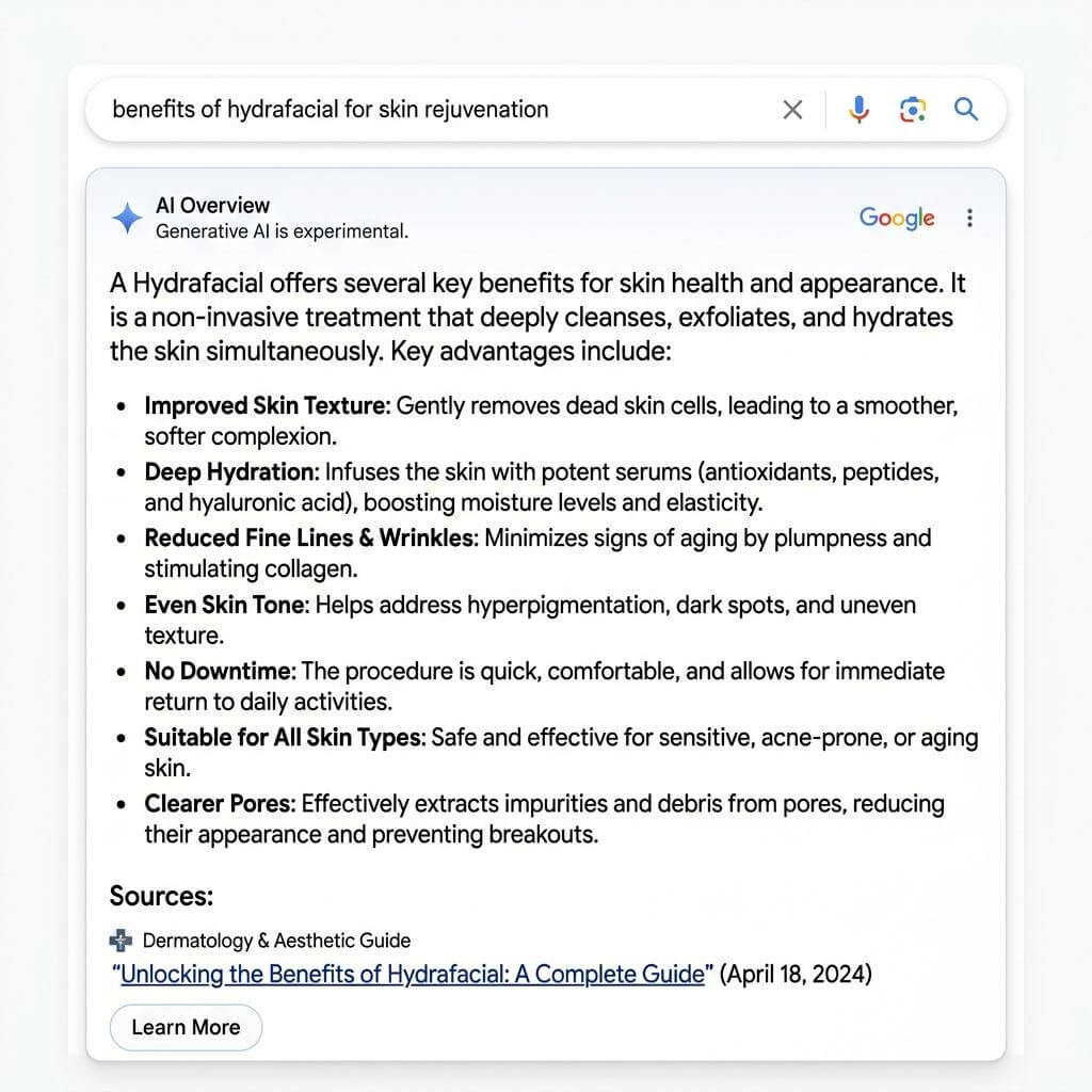 AEO, AIO & Generative Search Optimization for Med Spas
