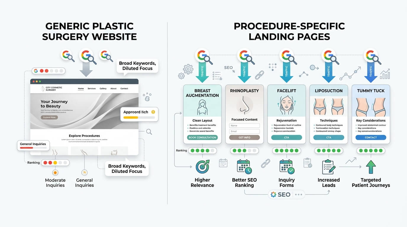 Build Procedure-Specific SEO Landing Pages