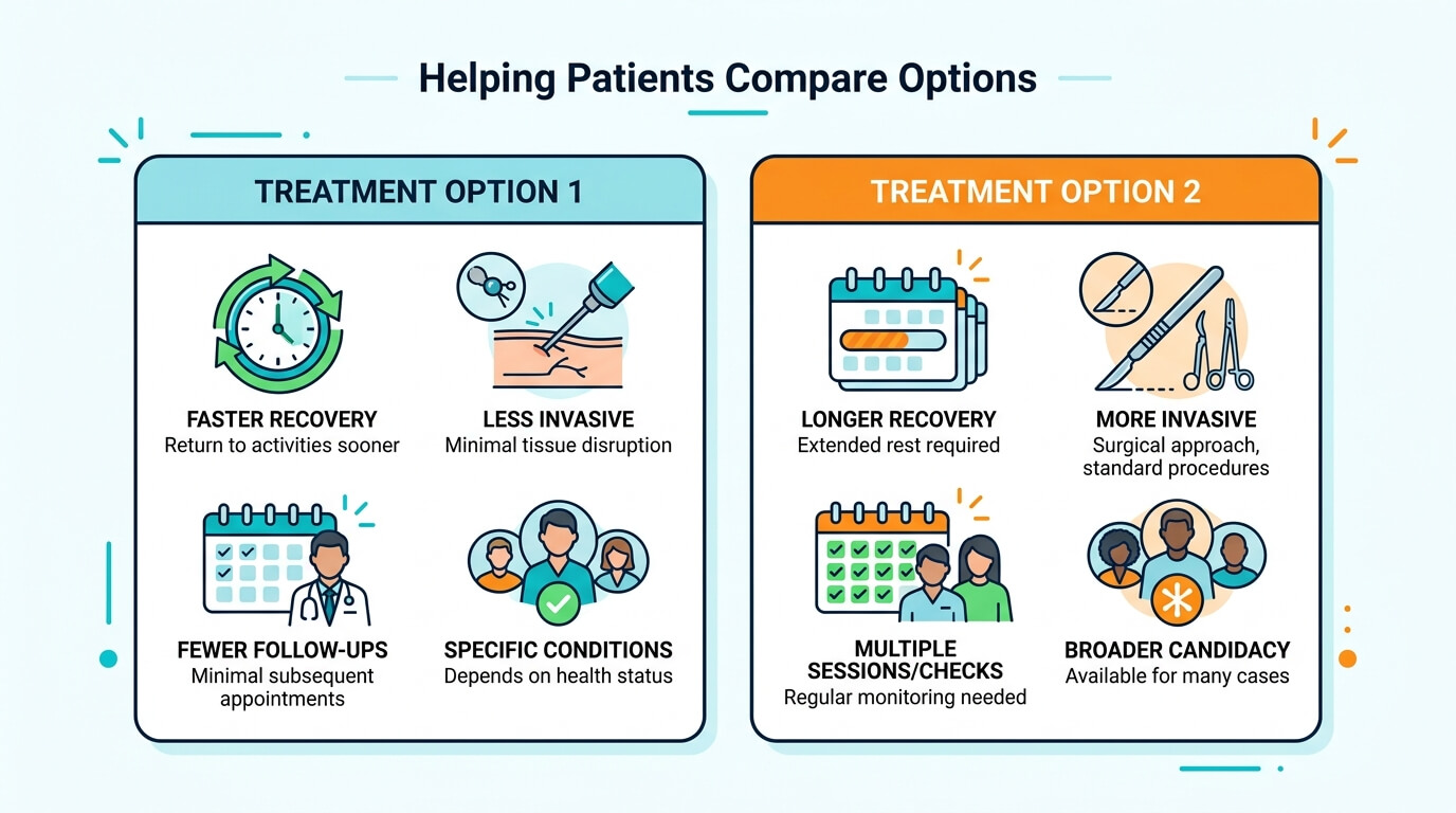 Create Treatment Comparison Content