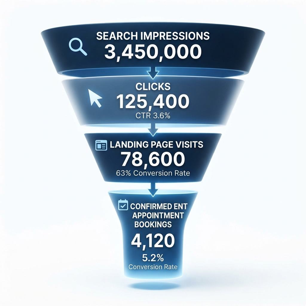 How ENT Google Ads Turns Search Intent Into Booked Appointments