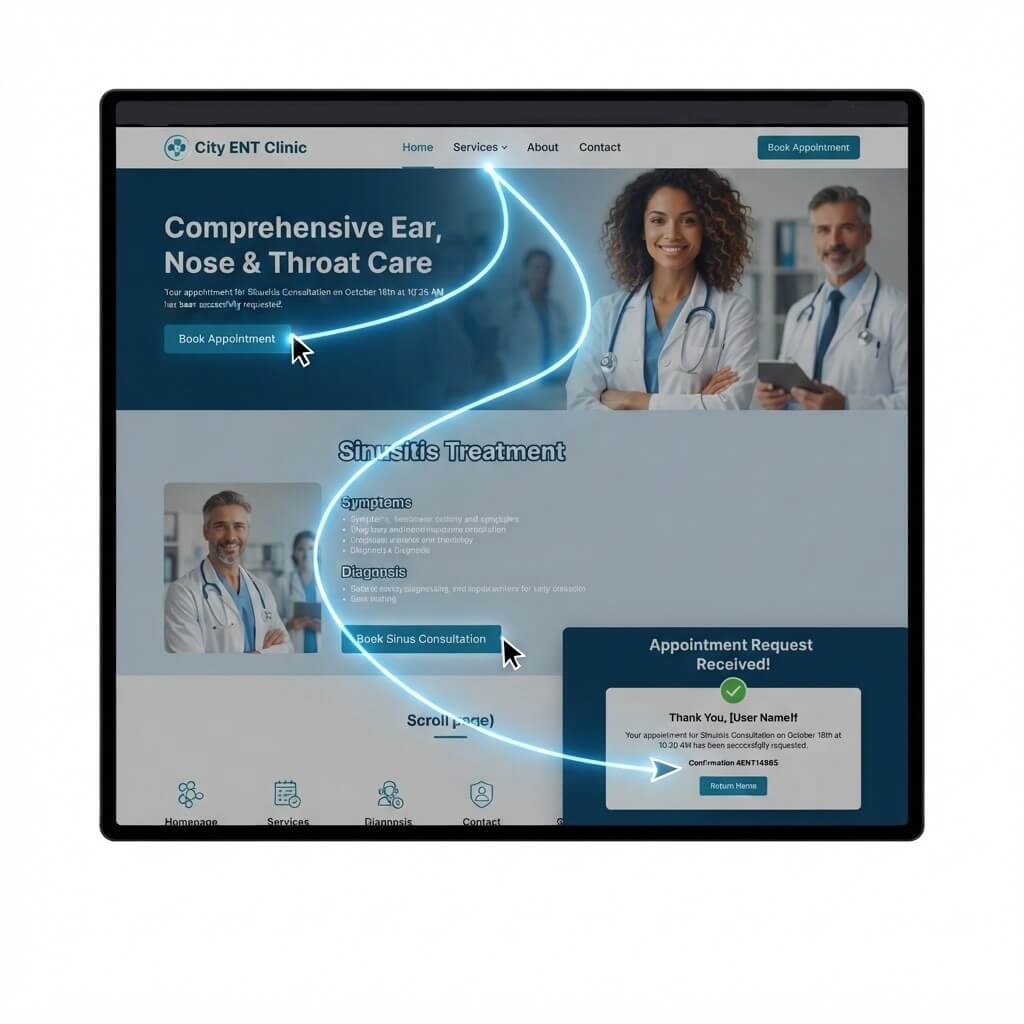 How a High-Performing ENT Website Converts Visitors Into Patients