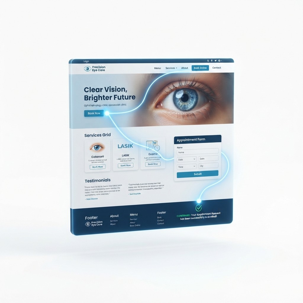 How a High-Performing Eye Care Website Converts Visitors Into Patients