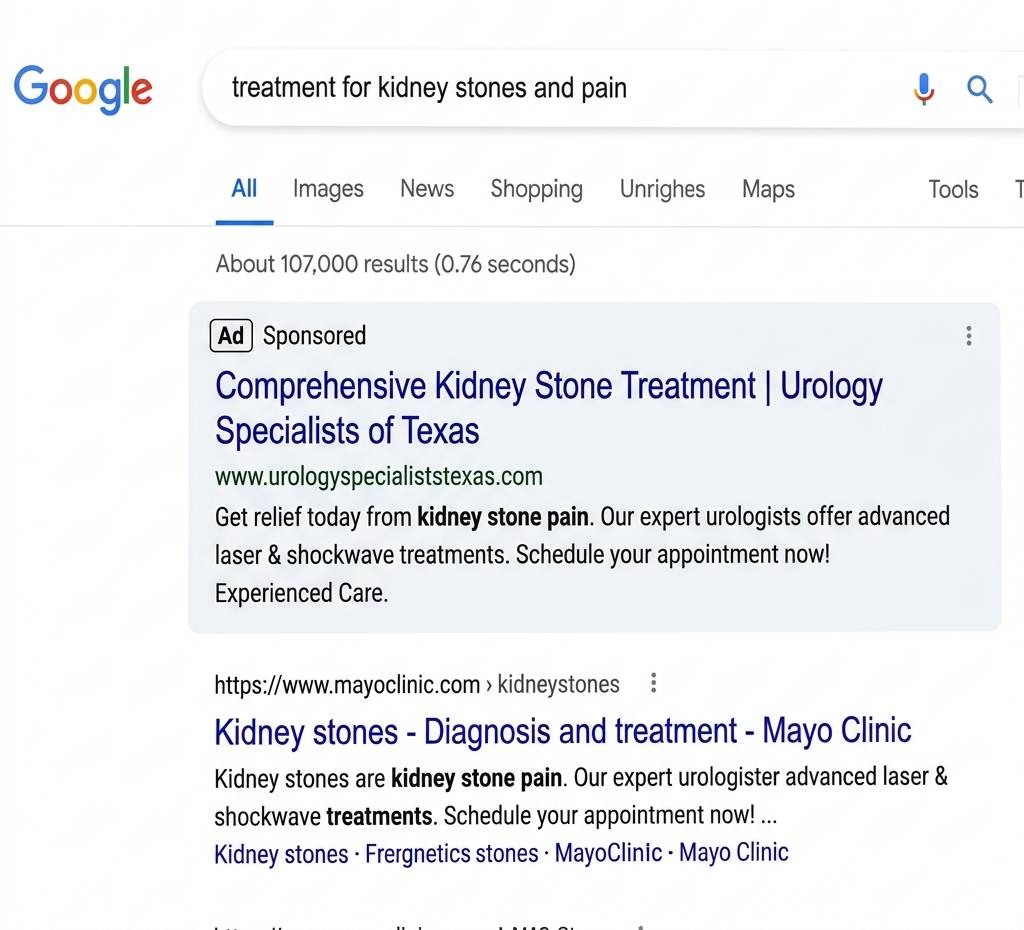 Urology Google Ads & PPC Management for Urologists