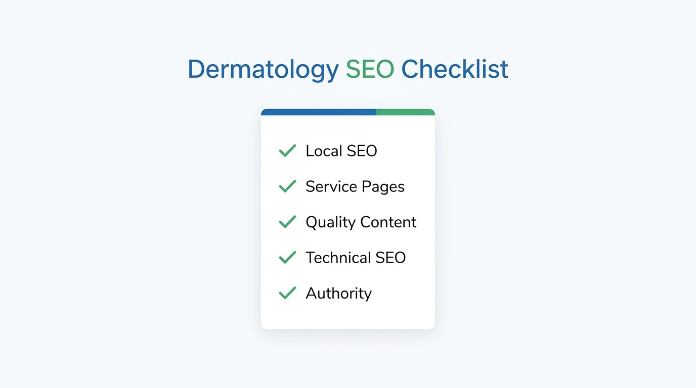 Dermatology SEO checklist