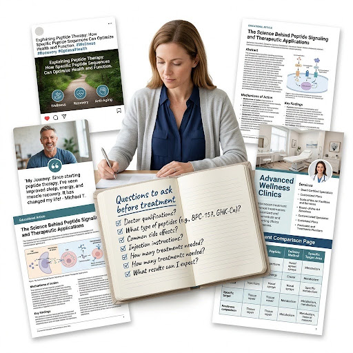 Peptide Therapy Patients Do Their Homework Before Booking