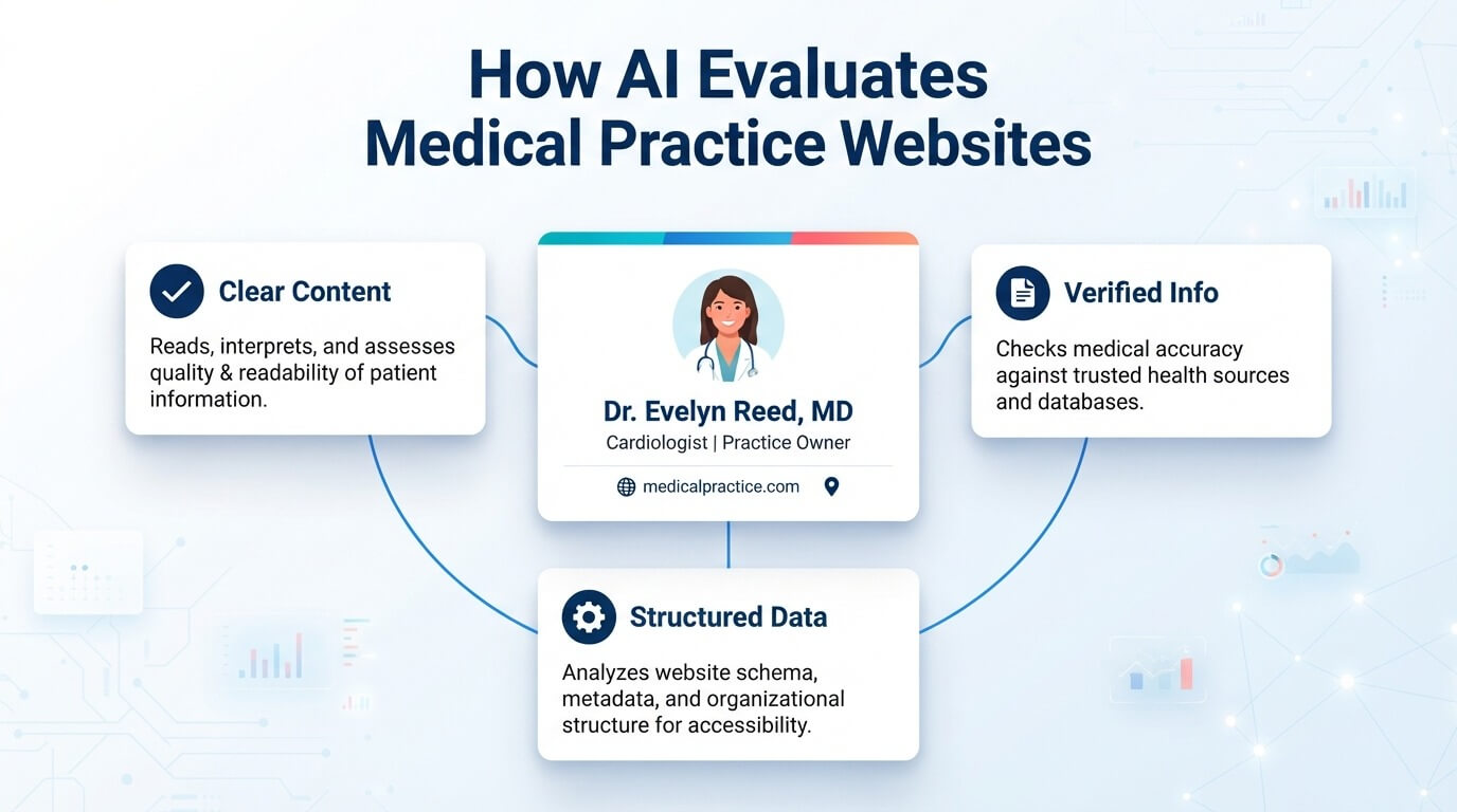 How AI Evaluates Medical Practice Websites